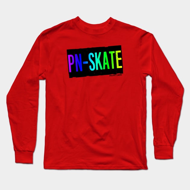 Project-Nerd Skate Rainbow Long Sleeve T-Shirt by Project-Nerd